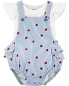 JARDINEIRA COM BLUSA CARTERS JOANINHA