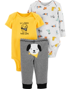 CONJUNTO 3 PECAS CARTERS CACHORRO BUMBUM