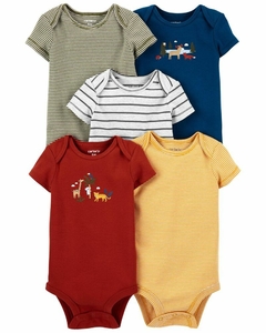 KIT 5 BODYS CARTERS BICHINHOS SAFARI