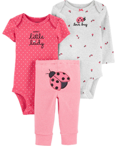 CONJUNTO 3 PECAS CARTERS JOANINHA BUMBUM