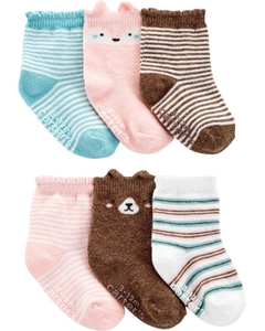 KIT 6 PARES DE MEIAS CARTERS URSINHA