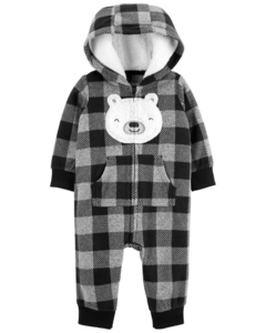 MACACÃO XADREZ CARTERS FLEECE BUFALO CAPUZ SHERPA - comprar online