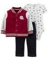 CONJUNTO 3 PECAS CARTERS AGASALHO FLEECE BASEBALL