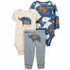 CONJUNTO 3 PECAS CARTERS ELEFANTE