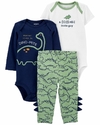 CONJUNTO 3 PECAS CARTERS DINO MITE