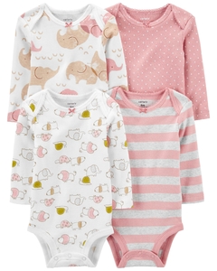 KIT 4 BODYS CARTERS ELEFANTE, TARTARUGA