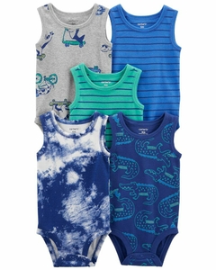 KIT 5 BODYS CARTERS REGATAS TIE DYE