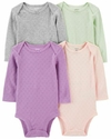 kit 4 bodys Carters LISO LILAS COD.24061015