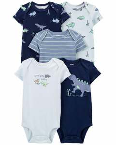 KIT 5 BODYS CARTERS DINO COD. 24071009