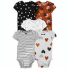 KIT 5 BODYS CARTERS CORAÇÃO E FLORAL