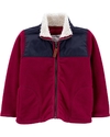 AGASALHO CARTERS FLEECE E GOLA SHERPA MARSALA