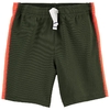 SHORT CARTERS MESH VERDE COM LISTRA LARANJA