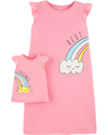 KIT CAMISOLA ARCO IRIS E CAMISOLA PARA BONECA CARTERS