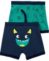 KIT 2 CUECAS CARTERS BOXER MOSTRO