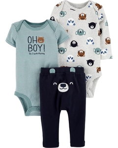 CONJUNTO 3 PECAS CARTERS BEAR BUMBUM