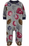 MACACÃO CARTERS FLEECE BASEBALL CINZA