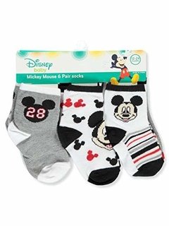 KIT 6 PARES DE MEIAS MICKEY