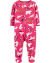 MACACÃO CARTERS FLEECE PINK ANIMAIS