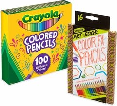 LAPIS DE COR CRAYOLA 100 CORES + 16 CORES ART NEON E METALICO - comprar online