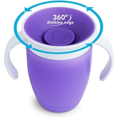 COPO MIRACLE 360 COM ALÇA ROXO 207 ml