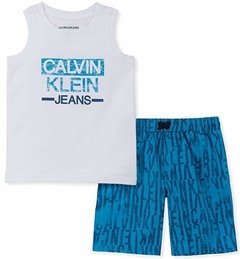 CONJUNTO 2 PECAS CALVIN KLEIN REGATA BRANCA