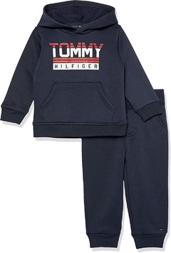 CONJUNTO 2 PECAS TOMMY HILFIGER AGASALHO E CALÇA AZUL MARINHO