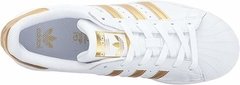 TENIS ADIDAS SUPERSTAR BRANCO E DOURADO - loja online