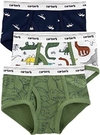 KIT 3 CUECAS CARTERS DINOSSAURO