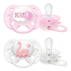 CHUPETA ULTRA SOFT BPA FREE 0-6 MESES AVENT DREAMS E CISNE