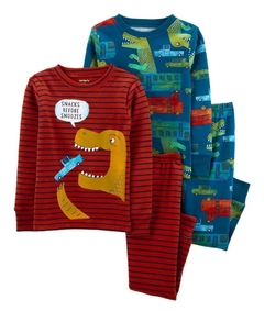 PIJAMA CARTERS 4 PECAS DINO