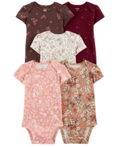 KIT 5 BODYS CARTERS FLORAL COD. 24071028