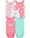 KIT 5 BODYS CARTERS REGATA FLAMINGO