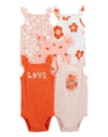 KIT 5 BODYS CARTERS REGATAS LOVE