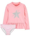 CONJUNTO 2 PECAS CARTERS ESTRELA CORAL COM PROTECAO UV