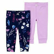 KIT 2 CALÇAS CARTERS FLORAL E LILAS