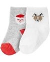 KIT 2 PARES DE MEIAS CARTERS PAPAI NOEL