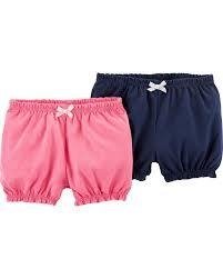 KIT 2 SHORT CARTERS LISOS PINK E MARINHO