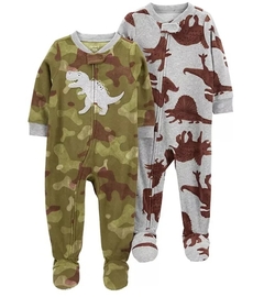 KIT 2 MACACAO FLEECE CARTERS DINOSSAURO