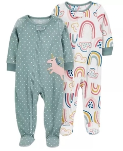 KIT 2 MACACAO FLEECE CARTERS UNICORNIO