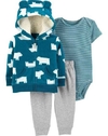 CONJUNTO 3 PECAS CARTERS AGASALHO FLEECE URSOS - comprar online