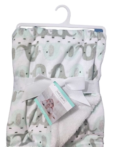 COBERTOR ELEFANTE BABY GEAR - BRANCO