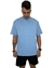 T-shirt Masculina Oversized Azul na internet