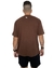 T-shirt Masculina Oversized Marrom - Wolfield Rio