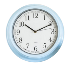 Reloj Pared 30 cms de diámetro Celeste - comprar online