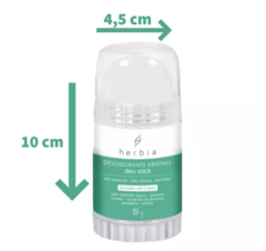 Desodorante Cristal em Pedra – Sem Perfume – Herbia 100g - comprar online