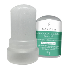 Desodorante Cristal em Pedra – Sem Perfume – Herbia 60g