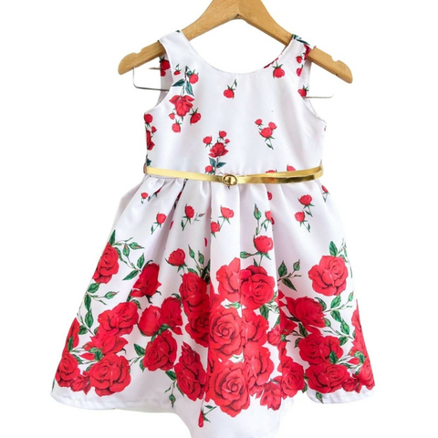 Vestido Princesa Vermelho - kimimo kids - Vestido Feminino