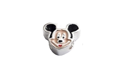 Berloque Separador Carinha do Mickey Resinado Prata 925 - BQPR0105 - comprar online