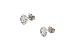 Brinco Strass Cristal 4 Garras 5mm Aço - BRAÇ0188 - comprar online