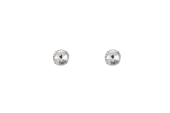 Brinco Zircônia Redonda 4 Garras 4mm Aço - BRAÇ0189